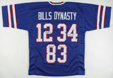 Jim Kelly, Thurman Thomas & Andre Reed Signed Jersey Inscribed "Bills Dynasty"