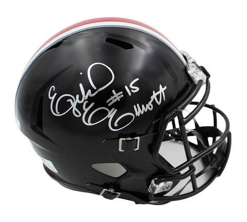 Ezekiel Elliott Signed Ohio State Buckeyes Speed Full Size Black NCAA Helmet