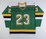 Brian Bellows Signed Minnesota North Stars Jersey (Beckett COA) #2 Pick 1982