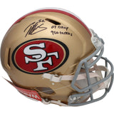 Patrick Willis Signed San Francisco 49ers Authentic Helmet 2 Insc BAS 46058