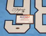 LAWRENCE TAYLOR AUTOGRAPHED SIGNED NORTH CAROLINA TAR HEELS #98 JERSEY TRISTAR