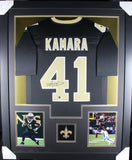 ALVIN KAMARA (Saints black TOWER) Signed Autographed Framed Jersey Beckett