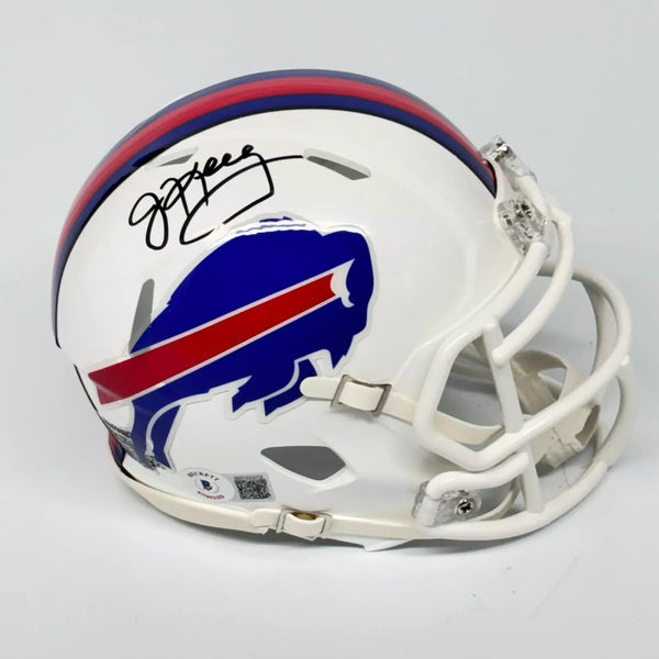 JIM KELLY SIGNED AUTOGRAPHED BUFFALO BILLS MINI HELMET BECKETT