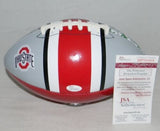 MALIK HOOKER AUTOGRAPHED SIGNED OSU OHIO STATE BUCKEYES LOGO FOOTBALL JSA