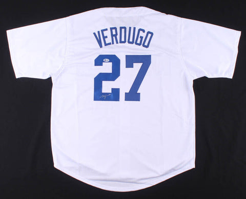 Alex Verdugo Signed Los Angeles Dodgers Jersey (Beckett COA) Rookie Outfielder