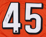 Malik Jefferson Signed Cincinnati Bengals Jersey (Jefferson Holo) Unv. Texas LB