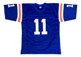 Steve Spurrier Florida Signed Blue Football Jersey BAS ITP