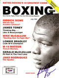 Riddick Bowe Autographed Signed Boxing Scene Magazine Cover PSA/DNA #Q95951