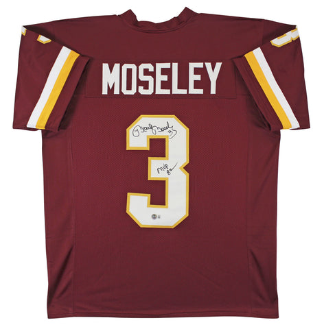 Mark Moseley Authentic Signed Maroon Pro Style Jersey Autographed BAS Witnessed