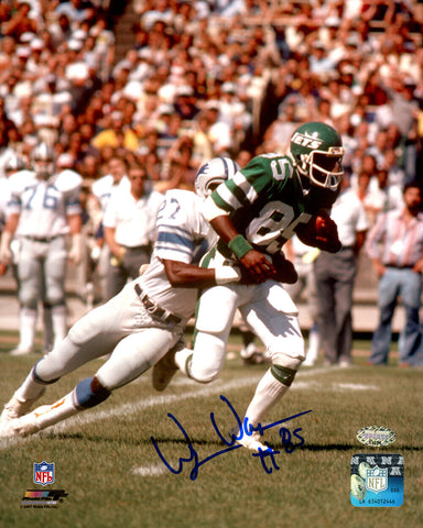 WESLEY WALKER AUTOGRAPHED SIGNED 8X10 PHOTO NEW YORK JETS MCS HOLO STOCK #147927