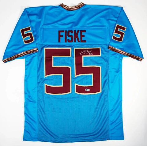 Braden Fiske Signed Florida State Seminoles Jersey (Beckett) Los Angeles Rams DT