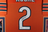 DJ D.J. MOORE (Bears orange SKYLINE) Signed Autographed Framed Jersey JSA