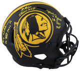 WFT SB MVPs Williams, Rypien & Riggins Signed Eclipse F/S Speed Rep Helmet BAS