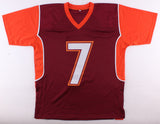 Michael Vick Signed Virginia Tech Hokies Orange Jersey (JSA) #1 Pick 2001 Draft