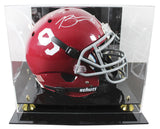 Alabama Bryce Young & DeVonta Smith Signed Schutt F/S Proline Helmet W/ Case BAS