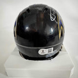 Autographed/Signed Justin Tucker Baltimore Ravens Mini Football Helmet BAS COA