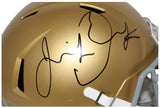 Jeremiah Owusu-Koramoah Signed Notre Dame F/S 2016 Riddell Helmet BAS 32533