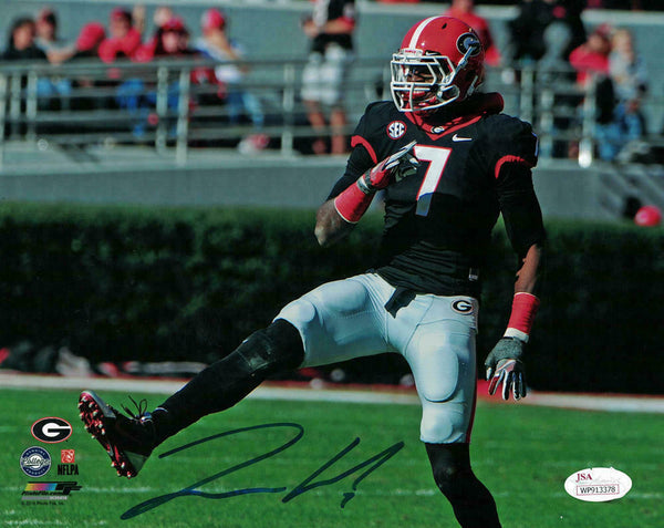 Lorenzo Carter Autographed/Signed Georgia Bulldogs 8x10 Photo JSA 11943