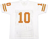 TEXAS LONGHORNS VINCE YOUNG AUTOGRAPHED WHITE & ORANGE JERSEY PSA/DNA 229529