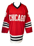 Bobby Hull Chicago Signed Red Hockey Jersey BAS