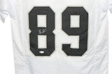 Bryan Edwards Autographed/Signed Pro Style White XL Jersey BAS 33191