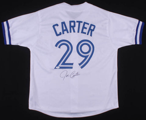 Joe Carter Signed Toronto Blue Jays Jersey (JSA COA) 1993 W.S. Winning Home Run