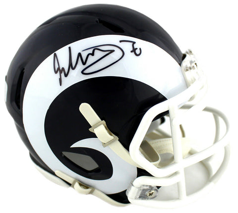 Todd Gurley Signed Los Angeles Rams Riddell Speed NFL Mini Helmet