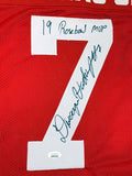 Dwayne Haskins Signed Ohio State Buckeyes Custom Jersey W/ 19 Rose Bowl MVP JSA