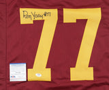 Ron Yary Signed USC Trojans Jersey (PSA COA) Minnesota Vikings HOF Offen. Tackle