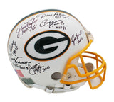 Brett Favre, Jerry Kramer, Dave Robinson Signed Packers Auth Custom Helmet 7 Sig