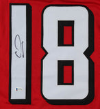 Calvin Ridley Signed Falcons Jersey (Beckett COA) Atlanta 1st Rnd Pck 2018 Draft