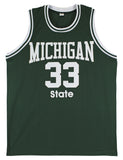 Michigan State Magic Johnson Authentic Signed Green Jersey BAS Witnessed