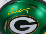 Christian Watson Signed Green Bay Packers Flash Speed Mini Helmet-Beckett W Holo