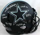 Tony Dorsett Signed Cowboys F/S Eclipse Speed Authentic Helmet w/ 5 Insc-Beckett