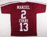 Johnny Manziel & Mike Evans Signed Texas A&M Aggie Jersey (JSA COA) 2013 Heisman