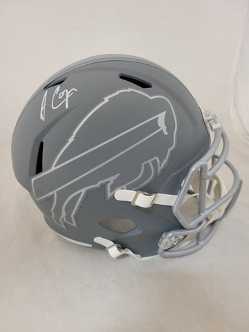 AMARI COOPER SIGNED BUFFALO BILLS FULL SIZE SLATE SPEED REPLICA HELMET BECKETT