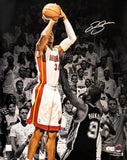 RAY ALLEN AUTOGRAPHED 16X20 PHOTO NBA FINALS WINNING SHOT BECKETT 221289