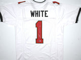 Rachaad White Autographed White Pro Style Jersey - Beckett W Hologram *Silver