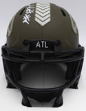 Kyle Pitts Autographed Falcons Salute to Service Mini Helmet Beckett 1W528548