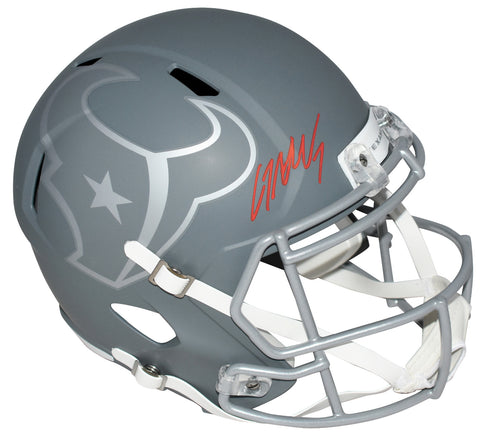 CJ STROUD SIGNED AUTOGRAPHED HOUSTON TEXANS FULL SIZE SLATE HELMET FANATICS