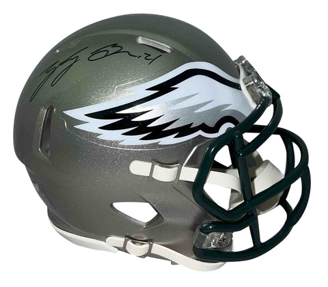 SYDNEY BROWN SIGNED AUTOGRAPHED PHILADELPHIA EAGLES FLASH MINI HELMET BECKETT