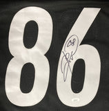 Hines Ward Pittsburgh Signed Black Football Jersey JSA ITP