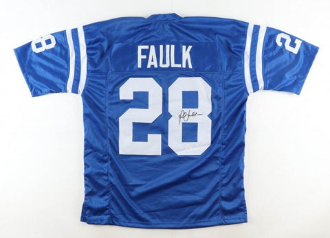 Marshall Faulk Signed Indianapolis Colts Jersey (JSA COA) NFL MVP 2000 / R.B.