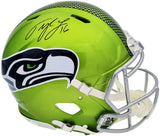 TYLER LOCKETT AUTOGRAPHED SEAHAWKS FLASH FULL SIZE AUTHENTIC HELMET MCS 200477