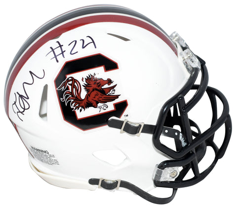 ISRAEL MUKUAMU SIGNED SOUTH CAROLINA GAMECOCKS SPEED MINI HELMET COA