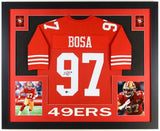 Nick Bosa Signed San Francisco 49ers 35"x43" Framed Jersey (Beckett) All Pro DE