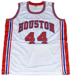 ELVIN HAYES SIGNED HOUSTON COUGARS #44 WHITE BASKETBALL JERSEY JSA