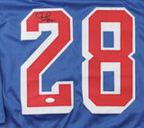 Steve Larmer Signed New York Rangers Jersey (JSA) 1994 Stanley Cup Champion R.W.