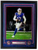 Josh Allen Autographed 16x20 Framed Photo Buffalo Bills Beckett 193039