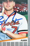 Orioles Billy Ripken Signed 1989 Fleer #616A Card Auto 10! Creased BAS Slabbed